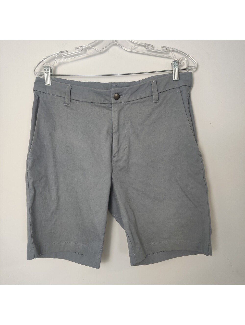Lululemon Men's Grey Commission Chino Shorts Stretch Cotton Size 32